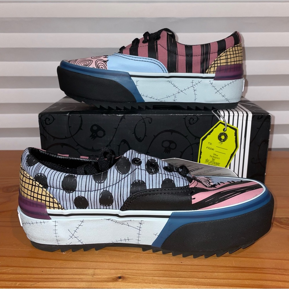 VANS DISNEY ERA STACKED The Nightmare Before Christmas Exclusive Shoes Size 7.5 - Picture 4 of 11